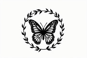 Butterfly Silhouette Vector Set, an Illustration by Designs_River (Thumbnail 4 of 9)