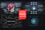 Futuristic Hud templates. Cyberpunk., a Technology Illustration by Andrew_Derr (Thumbnail 2 of 3)