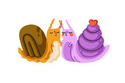Cute snails set, seamless patterns, an Animal Illustration by Good Studio (Thumbnail 3 of 18)