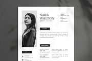 Minimal Resume CV, a Resume Template by Saman Osama (Thumbnail 1 of 3)