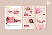 Sweet Cake Instagram Post, a Social Media Template by CavenArt (Thumbnail 4 of 5)