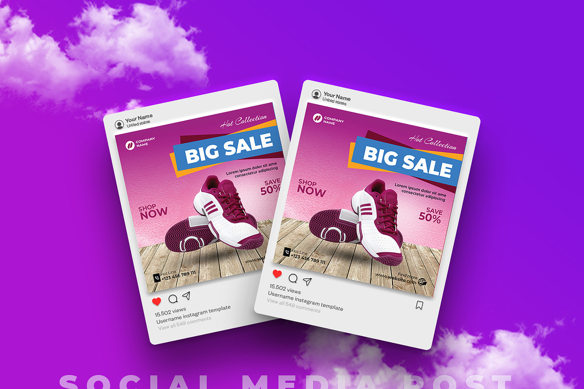Product Sale Social Media Post, a Social Media Template by designSultan (Photo 3 of 4)