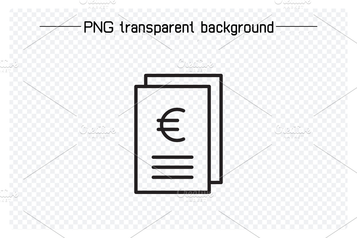Euro Money Icons Set, an Outline Icon by Designfour (Photo 5 of 7)