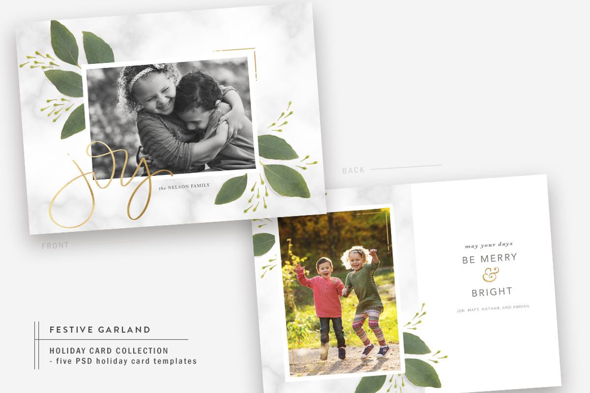 Garland | Christmas Card Budle, a Card Template by The Modern Collective (Photo 4 of 7)