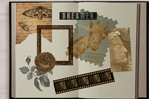 26 Vintage Collage Elements