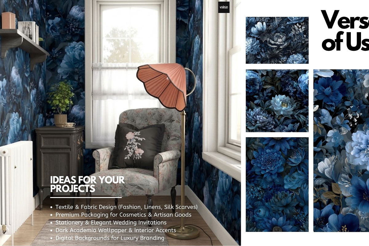 30+ Midnight Garden Bundle, a Decorative Illustration by Virgo Studio (Photo 5 of 6)