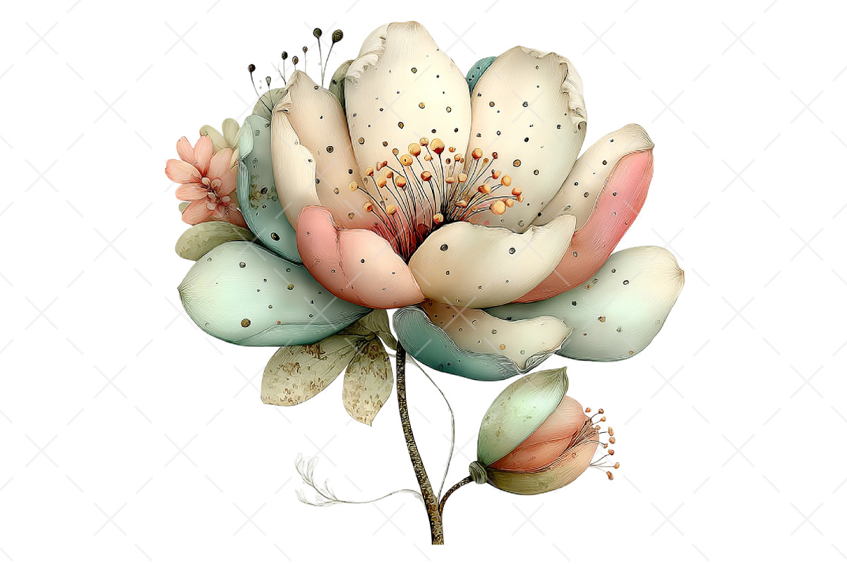Tropical Whimsical Flowers Clipart, an Illustration by Craft Nest (Photo 12 of 12)