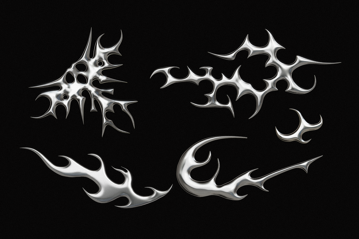 24 Cybersigilism Liquid Metal 3D PNG, an Object Graphic by GRPXSTORE (Photo 5 of 10)