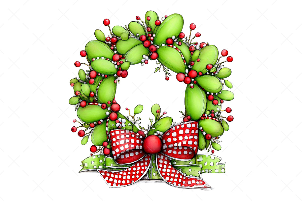 Green Christmas Clipart Png, an Illustration by Craft Nest (Photo 10 of 11)
