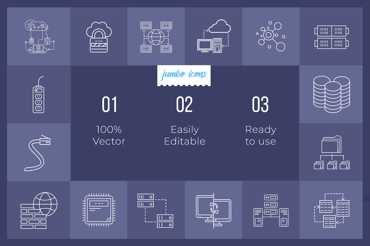 Networking Line Icons V2, an Outline Icon by Jumbo Icons (Photo 2 of 5)