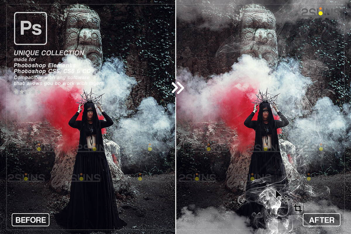 White smoke photo overlay, Fog, an Object Graphic by 2SUNS (Photo 9 of 9)