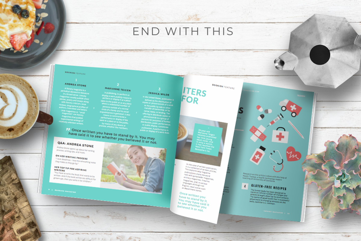 Square Magazine Mockup for Canva