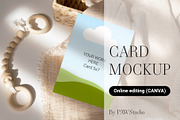Card Mockup 5x7 Online Edit Canva, a Product Mockup by PawMockups 2 (Thumbnail 1 of 6)