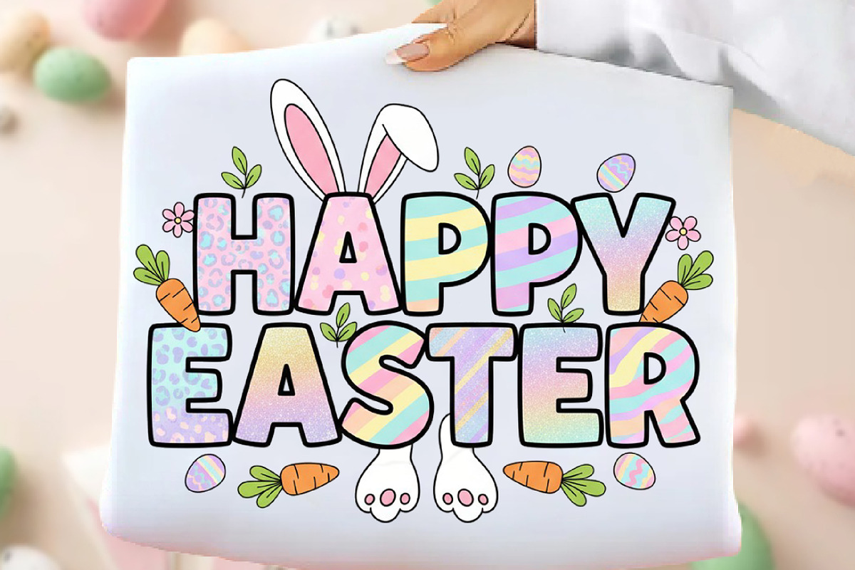 Happy Easter Bunny Png, an Illustration by DreamArtGraphic (Photo 1 of 4)