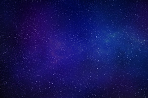 Night Blue Starry Sky Horizontal Background