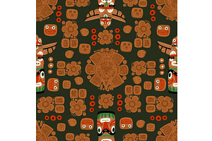 Ancient patterns and symbols of, a Texture Illustration by Vectorbuum