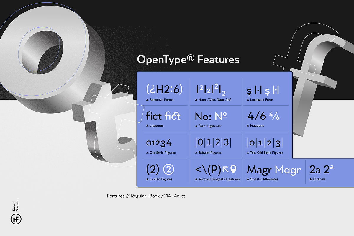 Rapor Grotesque - 20 Fonts, a Sans Serif Font by Hurufatfont (Photo 11 of 15)