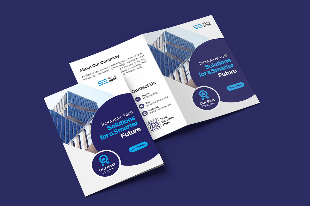 Scaleedge - Bifold Brochure, a Brochure Template by Esensifiksi.studio (Photo 2 of 3)