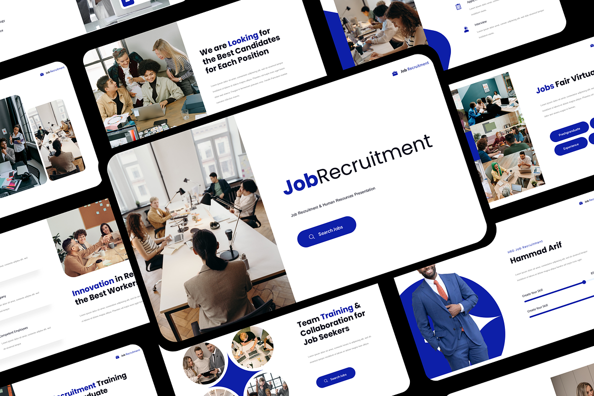 Recruitment - Hiring Presentation, a Presentation Template by Hammad Arif (Photo 1 of 3)