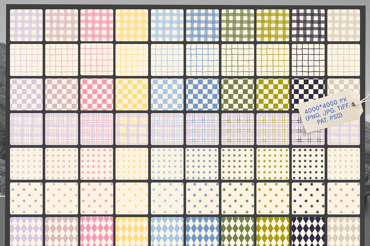 Simply Patterns: Pastel Collection, a Pattern Graphic by lerinartstudio (Photo 10 of 11)