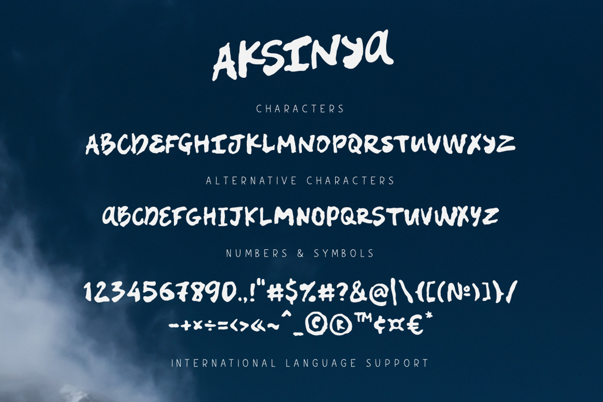 Aksinya Brush Font preview 5