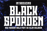 Black Sporden, a Serif Font by alon kelakon (Thumbnail 1 of 5)