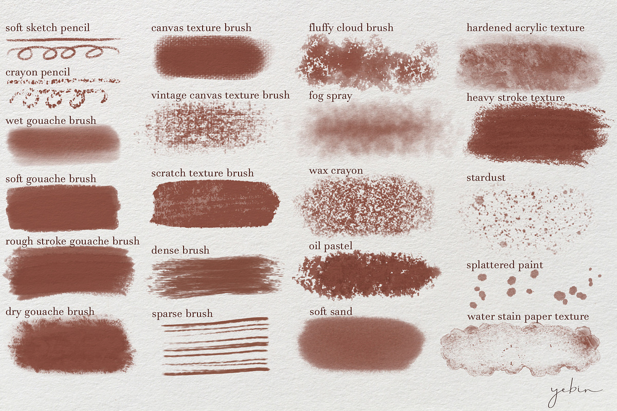 Painter’s Toolbox- Procreate Brushes, a Brush Add-On by yebin (Photo 2 of 8)