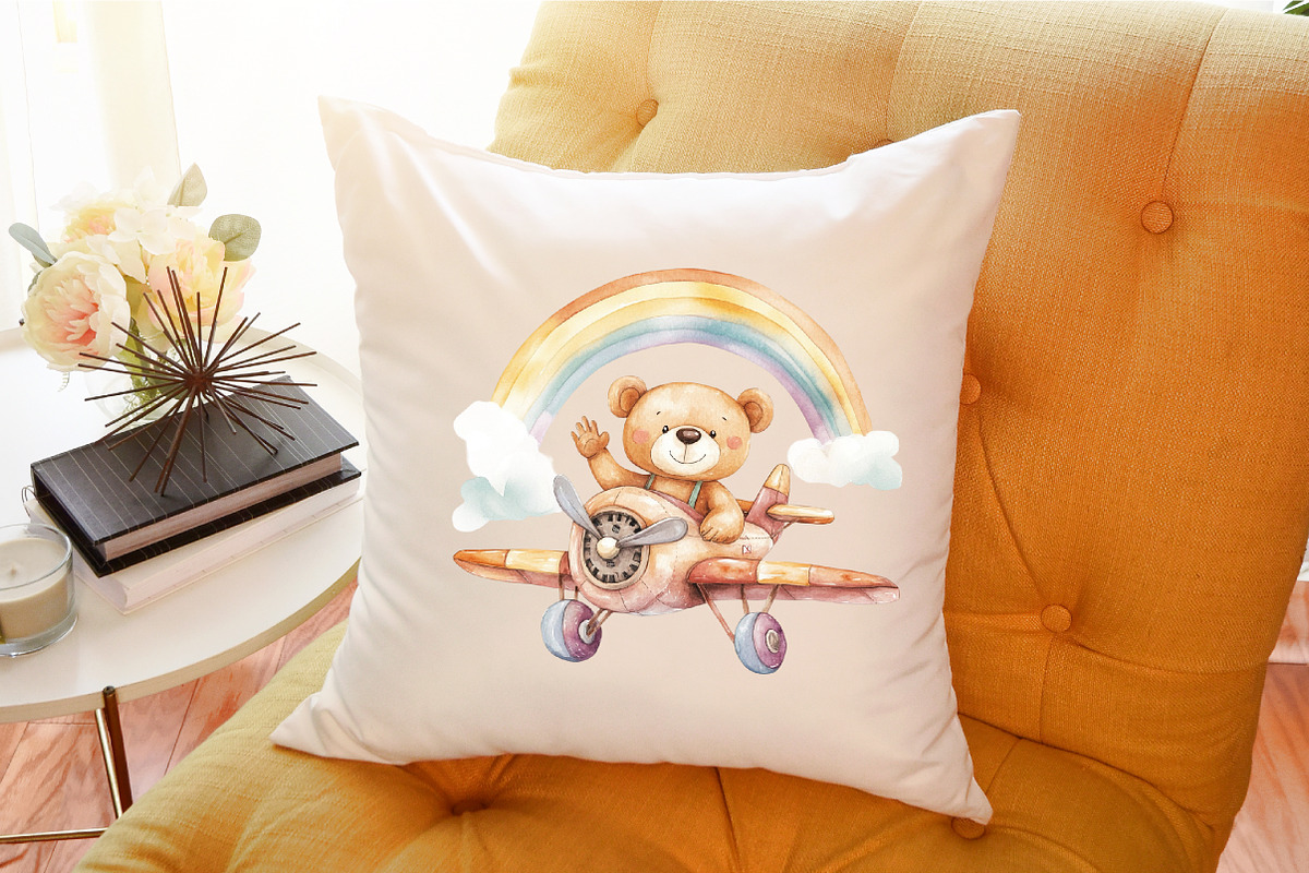 Aviator Bear Sublimation Clipart, an Illustration by Sublimation Artist (Photo 6 of 6)