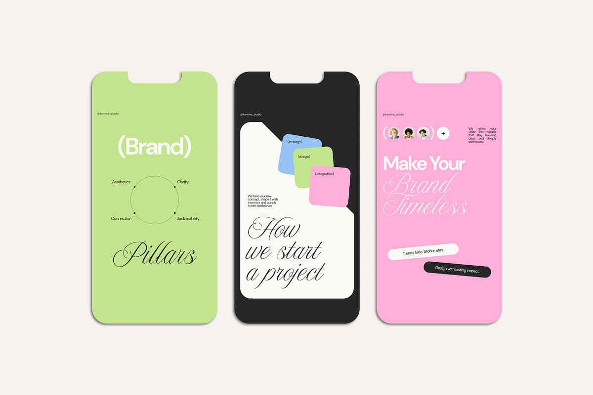 Aesthetic Agency Canva Templates, a Social Media Template by Karisma Studio (Photo 3 of 10)