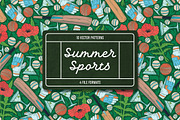 Summer Sports patterns, a Pattern Graphic by Piñata (Thumbnail 1 of 12)