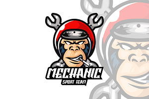 Mechanic Esport Logo Design., a Branding & Logo Template by VectorCraft