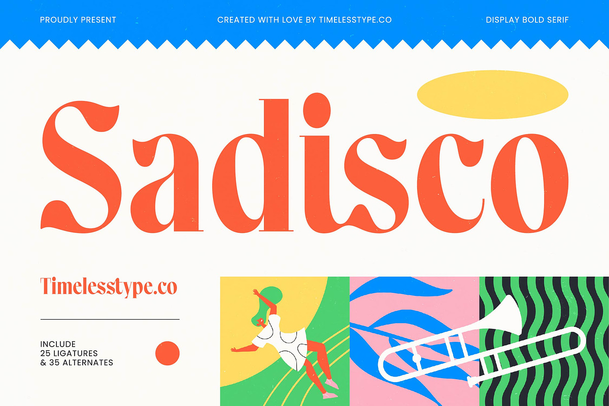 Sadisco - Bold Serif Display, a Serif Font by timelesstype.co (Photo 1 of 20)