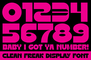 Clean Freak Display Font