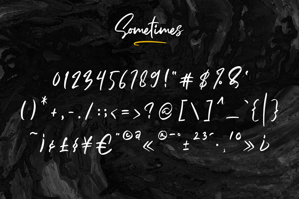 Sometimes - Fancy Signature font, a Script Font by Almarkhatype (Photo 10 of 13)