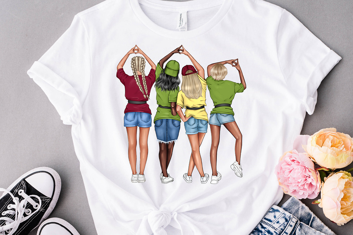 Alpha Gamma Delta Clipart Sorority, a Person Illustration by Elenbushe (Photo 4 of 6)