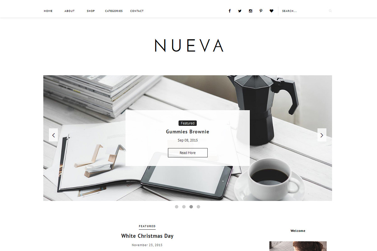Blogger Template Responsive - Nueva, a Websites & App Template by Vefio Themes (Photo 1 of 3)