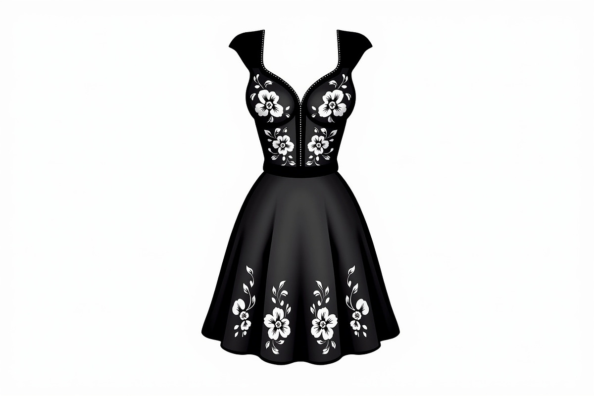 Luxury Dress Clipart Set, an Illustration by hafijul (Photo 10 of 21)