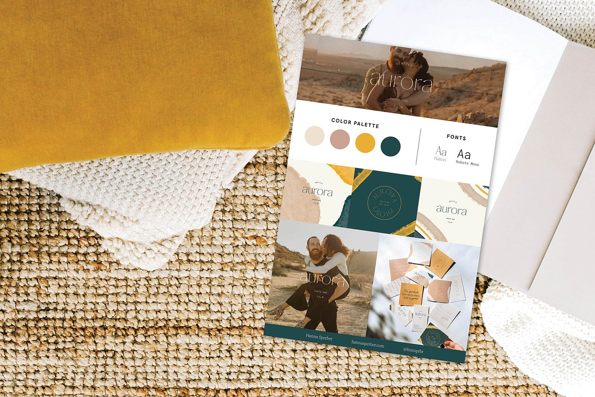 Modern Brand Board Templates, a Templates & Theme by StudioSage (Photo 2 of 7)