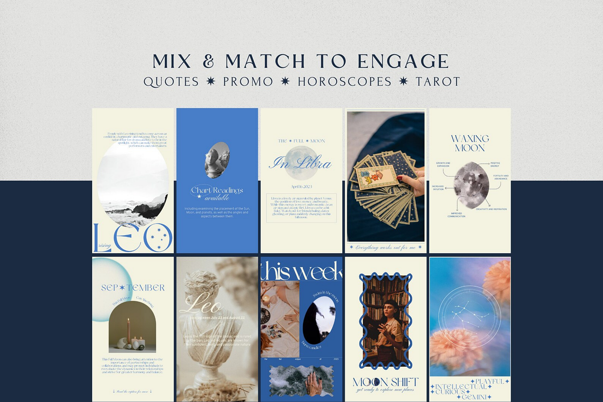 Astrology Instagram Mystic Bundle, a Social Media Template by Story Native (Photo 4 of 10)