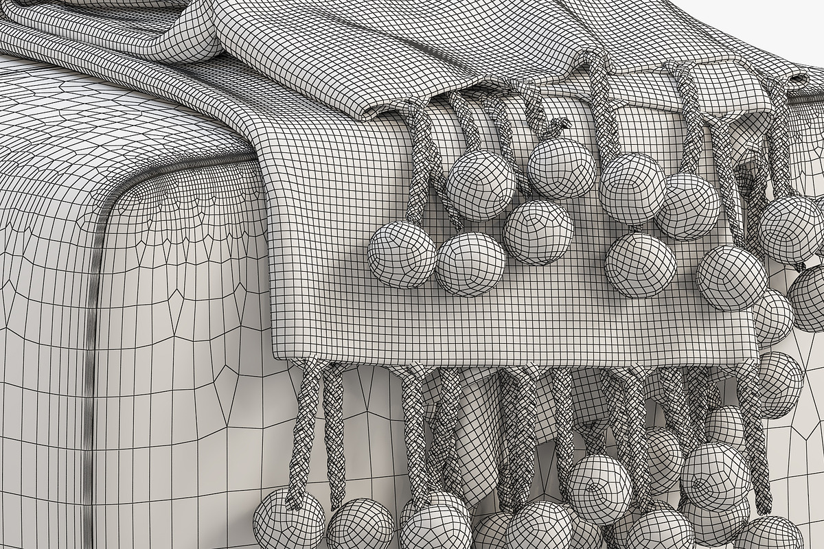 Joybird Malachi Ottoman, a Furniture 3D Model by 3dmitruk (Photo 14 of 18)