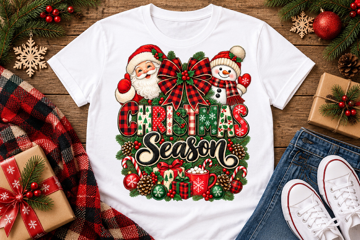 Christmas Season PNG, a Seasonal Illustration by Watercolor design (Photo 1 of 3)