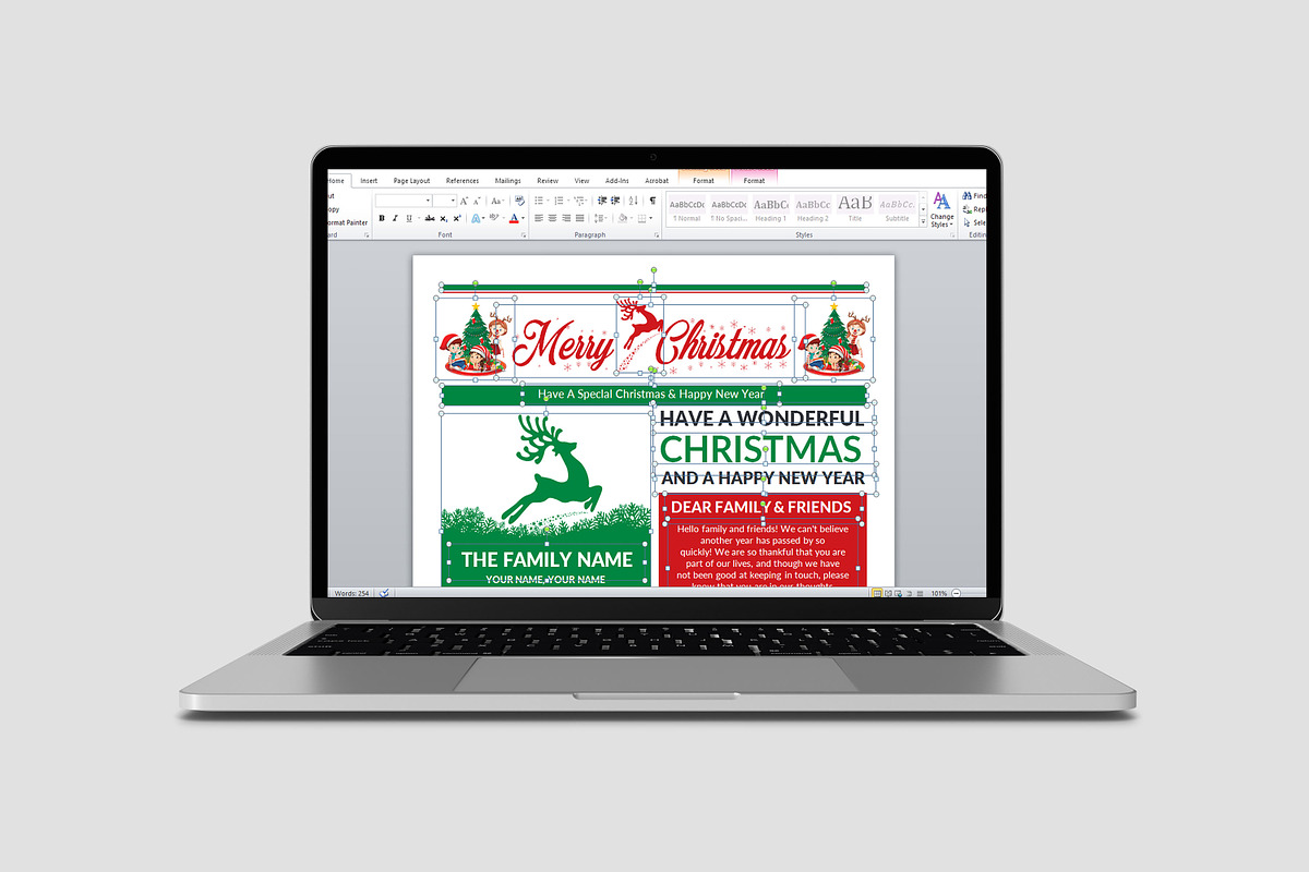 Christmas Newsletter Template, a Stationery Template by Ultimate Template Shop (Photo 5 of 5)
