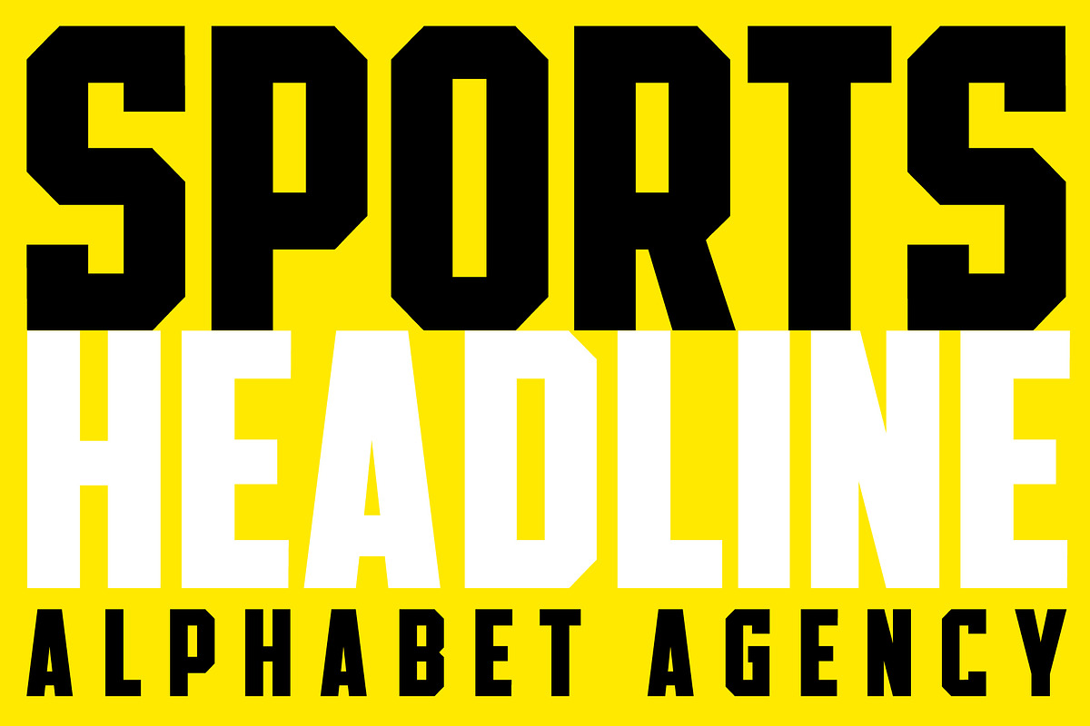 SPORTS HEADLINE FONT BUNDLE preview 6