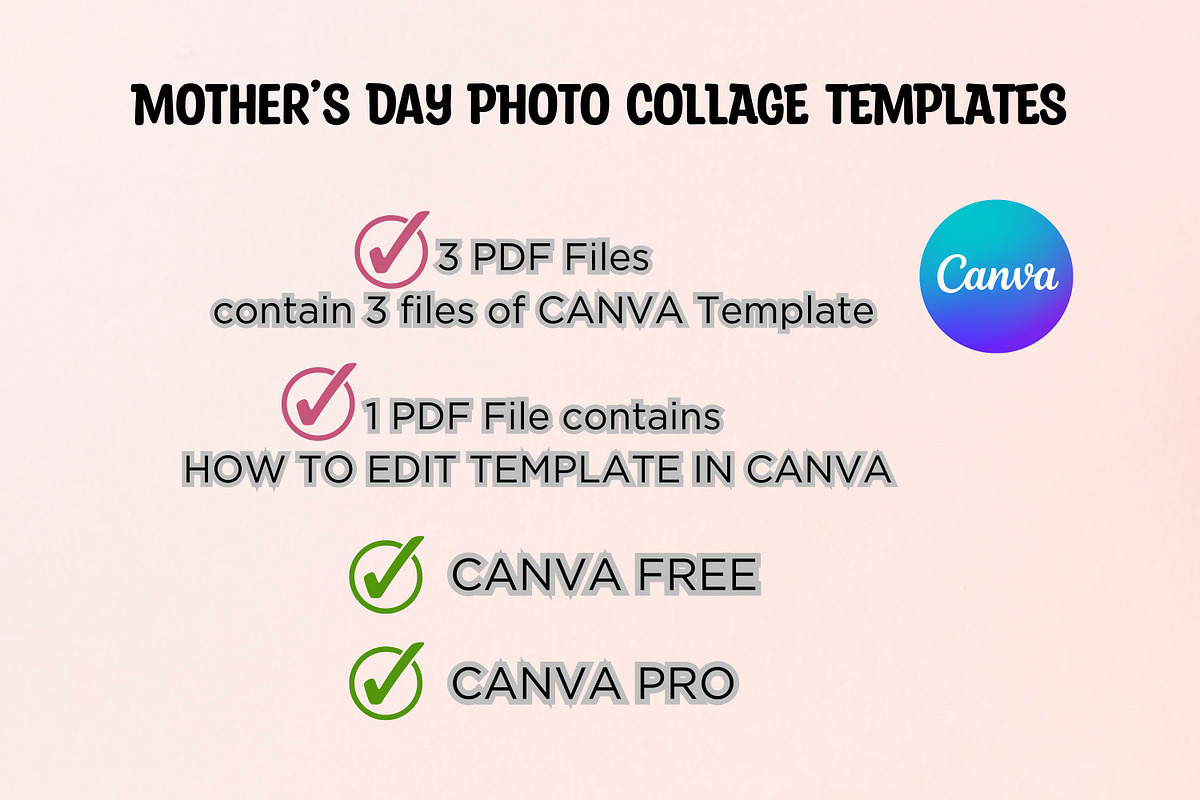 Mother’s Day Photo Collage Templates, a Templates & Theme by Adalin Shop (Photo 7 of 8)