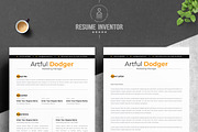 Stylish Resume for Creative Fields, a Resume Template by ResumeInventor (Thumbnail 2 of 5)
