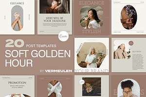 Instagram Social Media CANVA Nude, a Social Media Template by Vermeulen Design Studio