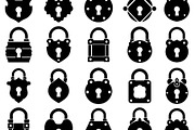 Set of 20 antique padlock vector, an Object Illustration by LogosDen (Thumbnail 2 of 3)