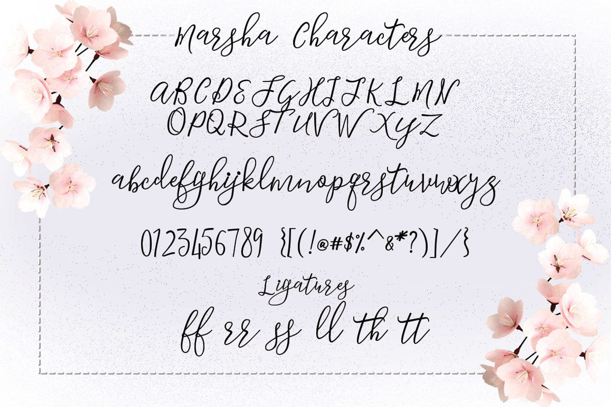 Marsha Typeface preview 5