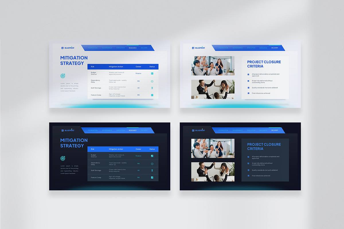 Project Plan Google Slides Template, a Presentation Template by New Coral Design (Photo 4 of 6)