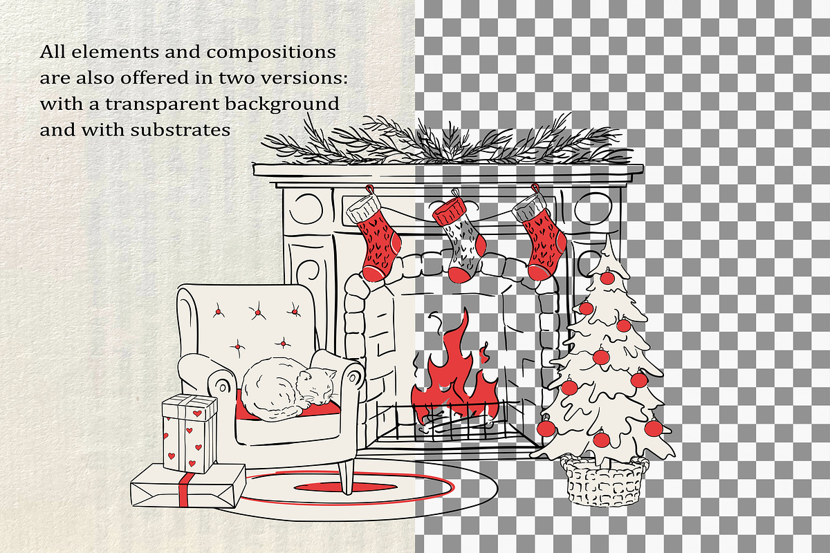 Hand-Drawn Christmas Collection, an Object Graphic by Iryna Danyliuk (Photo 9 of 14)